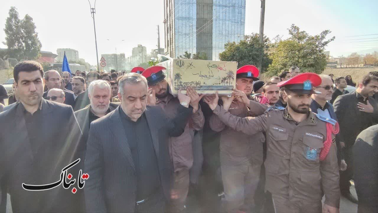 تصاویر تشییع و خاکسپاری لاله های زهرایی در مرکز گلستان