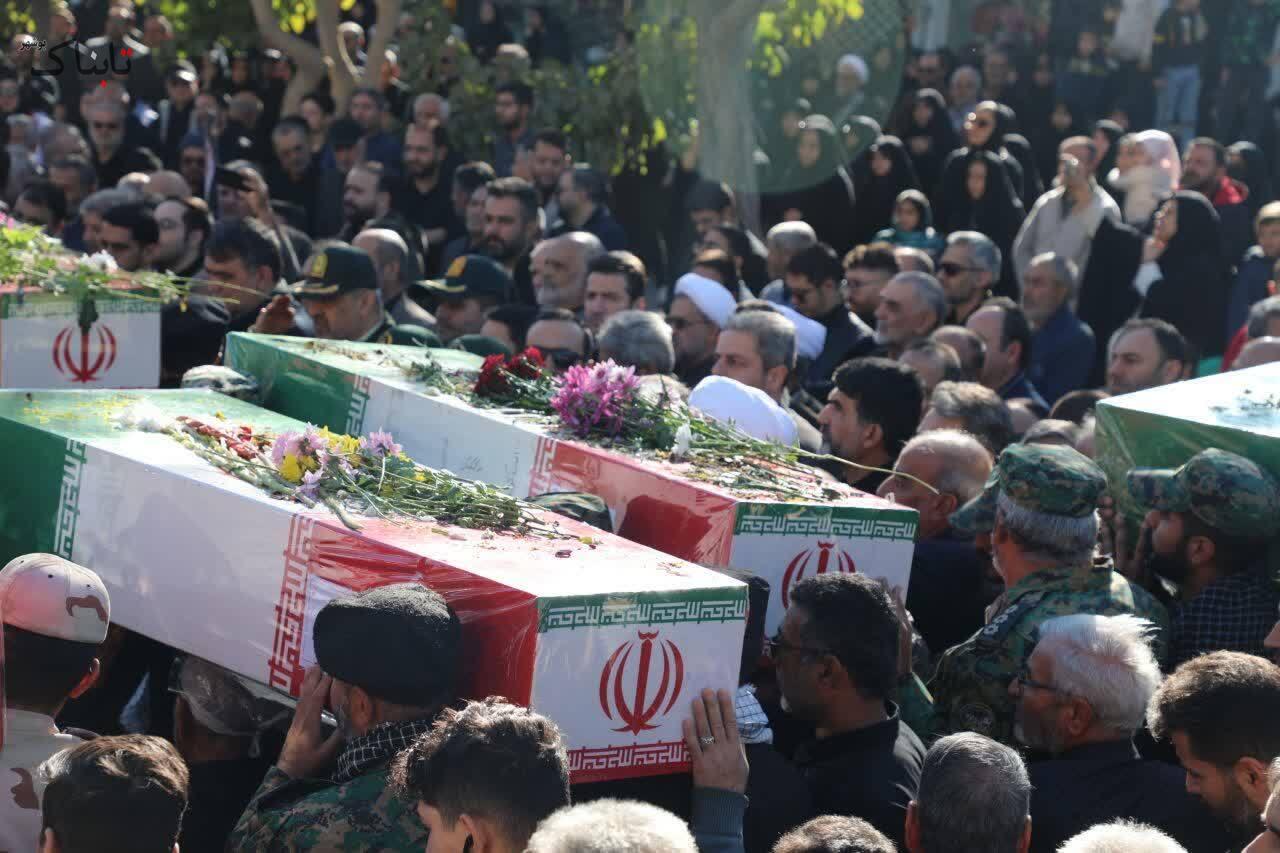 تشییع پیکر مطهر ۸ شهید گمنام در سمنان