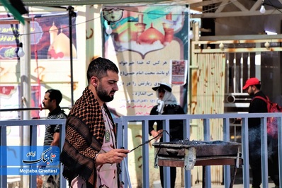 در مسیر خدمت به زوار حسینی