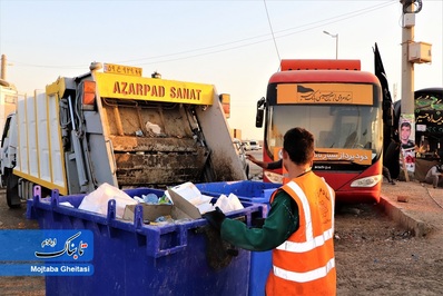 در مسیر خدمت به زوار حسینی